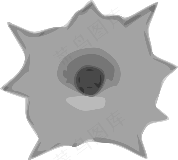 子弹孔夹艺术