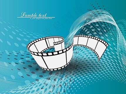 矢量炫酷唯美胶片背景底纹图片