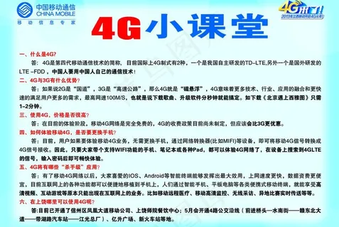 4G小课堂反面图片