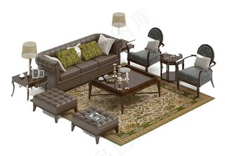 沙发3d模型模板下载 模型 源文件...