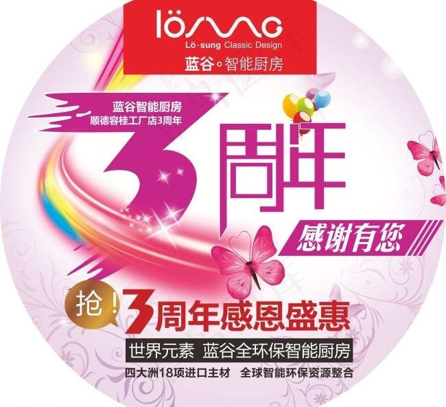 周年庆 地贴 吊牌图片cdr矢量模版下载