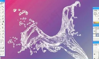 高像素!飞溅的水花 psd分层素材...