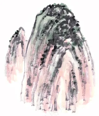国画山峰艺术
