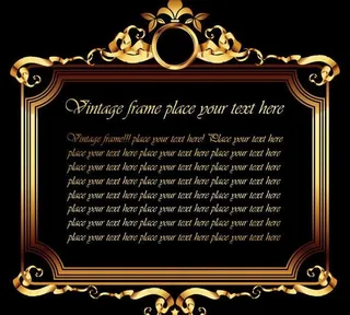 欧式金边边框图片
