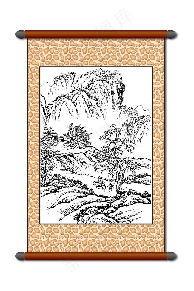 传统图案(4677X7016(DPI:180))psd模版下载