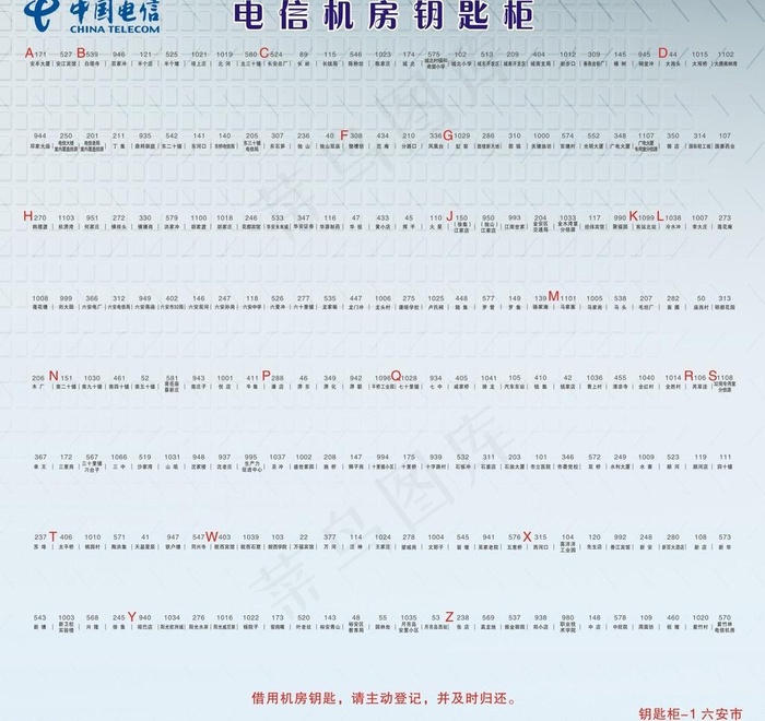 钥匙柜图片