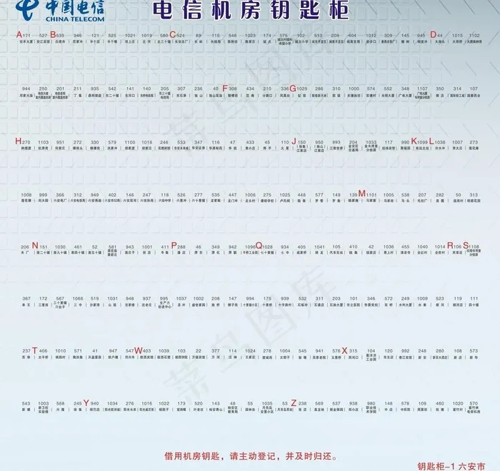 钥匙柜图片cdr矢量模版下载