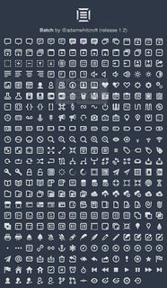 质感线条图标集合PSD分层素材