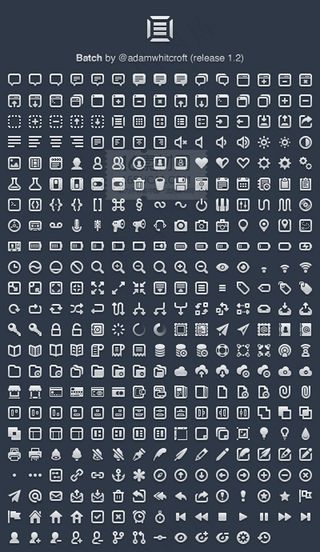 质感线条图标集合PSD分层素材