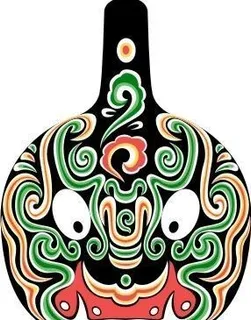 马勺脸谱 中华传统 装饰 AI