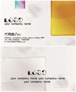 国外时尚名片设计