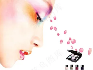 化妆品广告牌图片