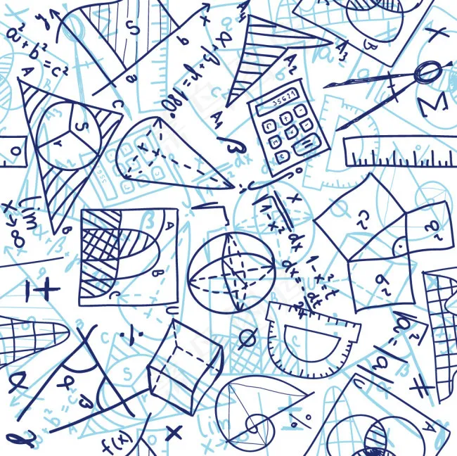 学校主题元素背景矢量素材