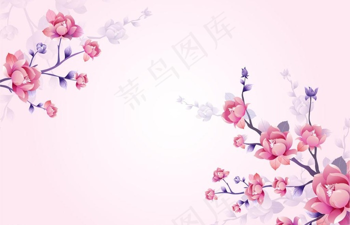 时尚花纹背景图片