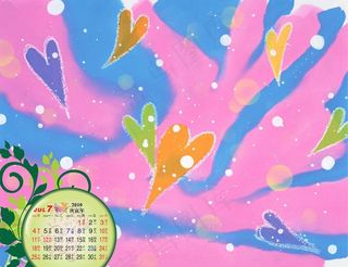 2010年台历模板 有梦好甜蜜（七...