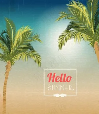 夏天旅游设计图片