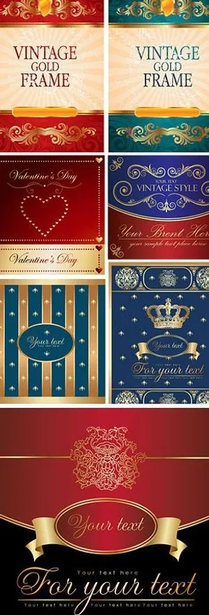 欧式华丽设计元素矢量素材图片 欧式华丽设计元素矢量素材图片