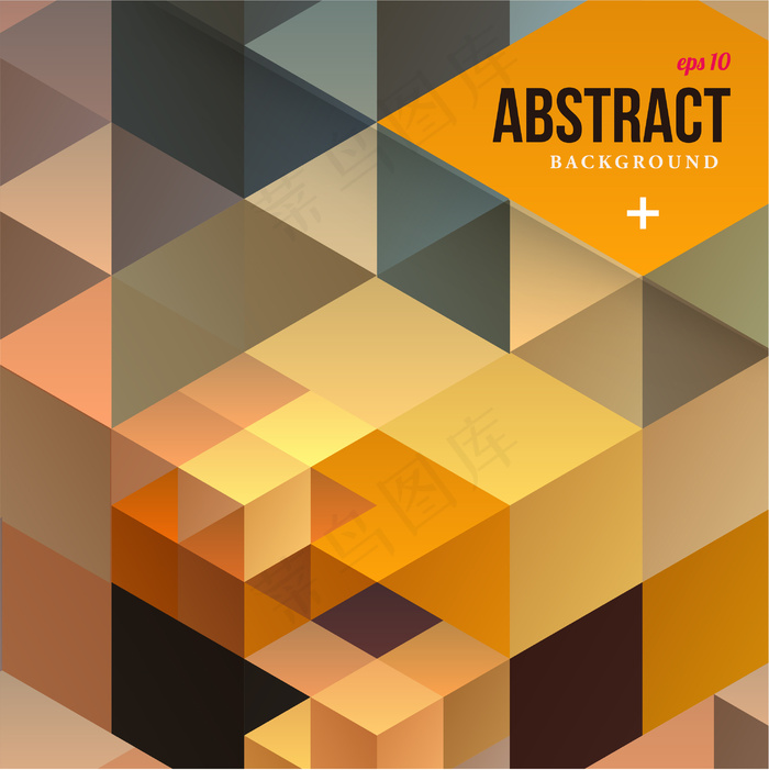 黄色背景矢量图