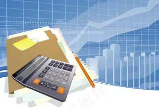 摘要金融背景矢量