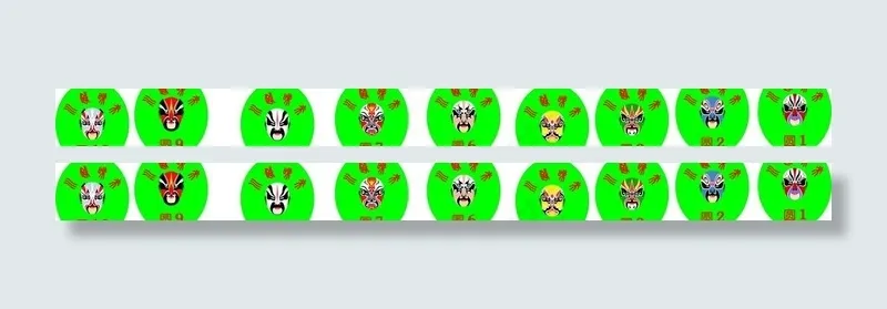 脸谱 圆车贴cdr矢量模版下载