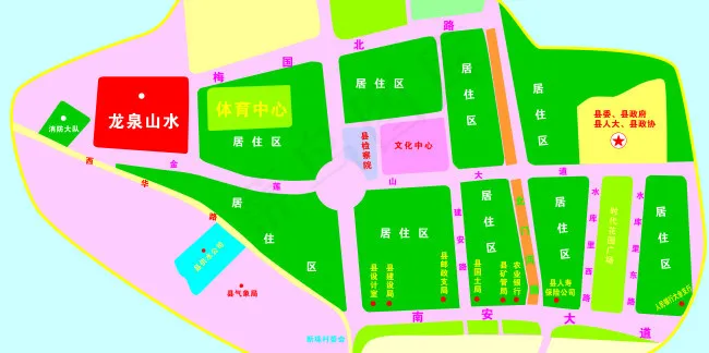 路线示意图cdr矢量模版下载