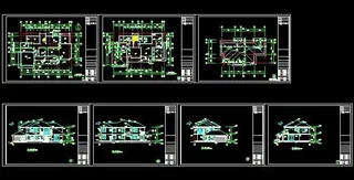 独栋坡屋顶二层别墅设计图23x15