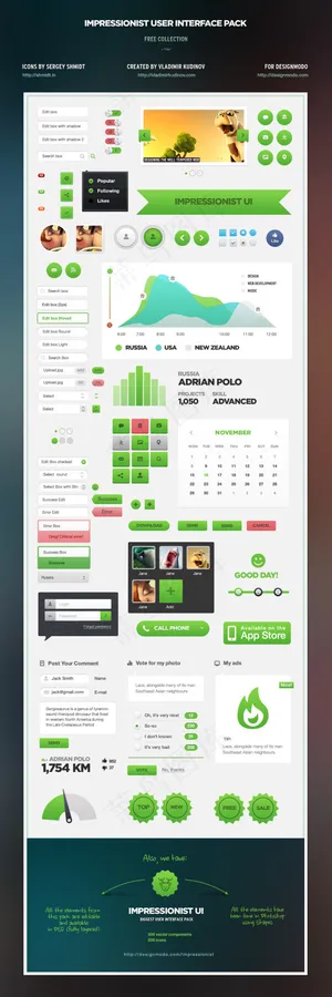 超赞绿色小清新GUI