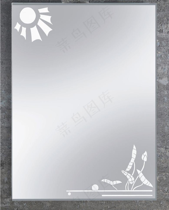 夏天旋律镜子图片eps,ai矢量模版下载
