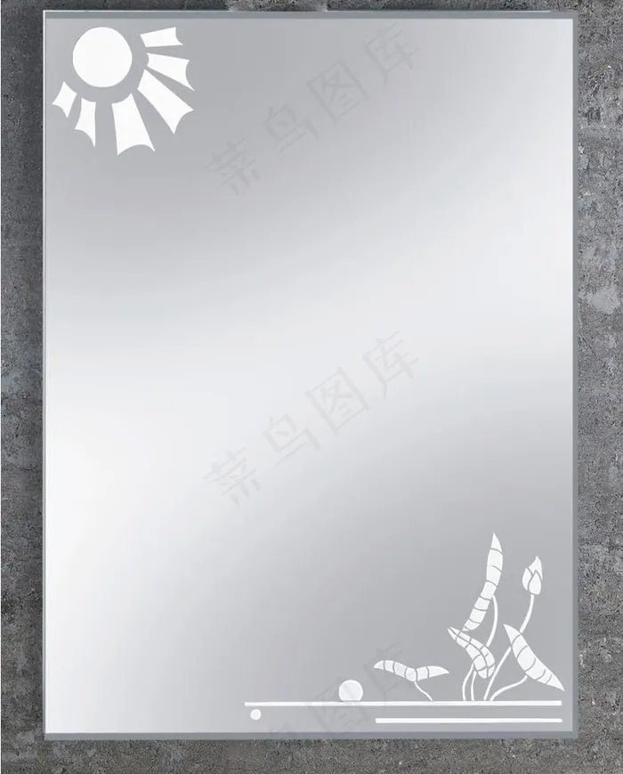 夏天旋律镜子图片eps,ai矢量模版下载