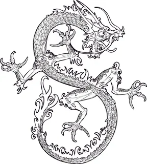 酷中国龙矢量素材3