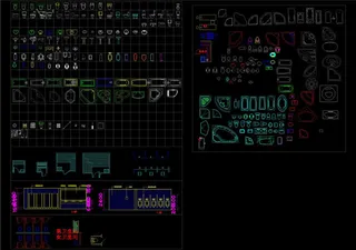 卫生间室内装修CAD设计图