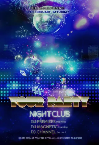 DJ聚会ktv舞池灯光炫丽