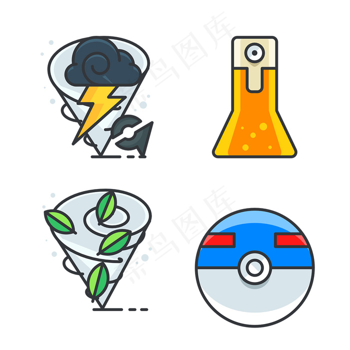 手绘精美icon图标