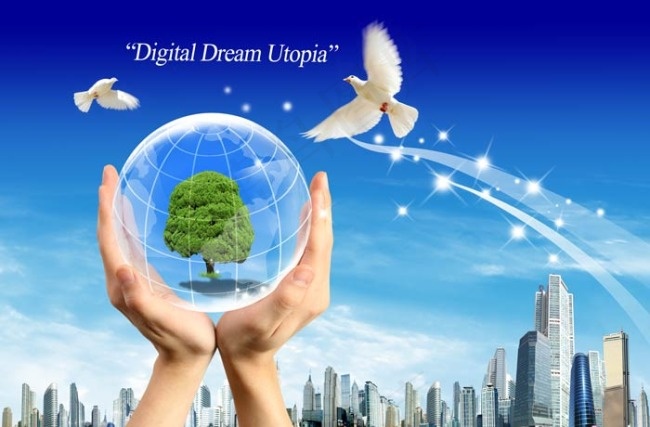 环保 背景 展板