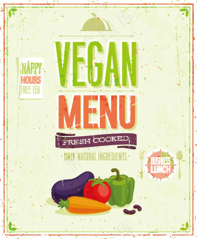 水果蔬菜促销海报图片ai矢量模版下载