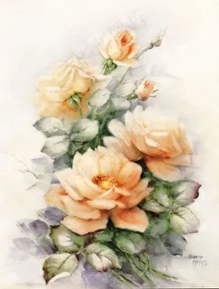 黄色玫瑰花图片