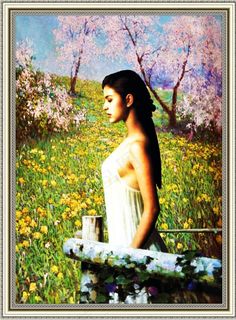 油画人物设计素材