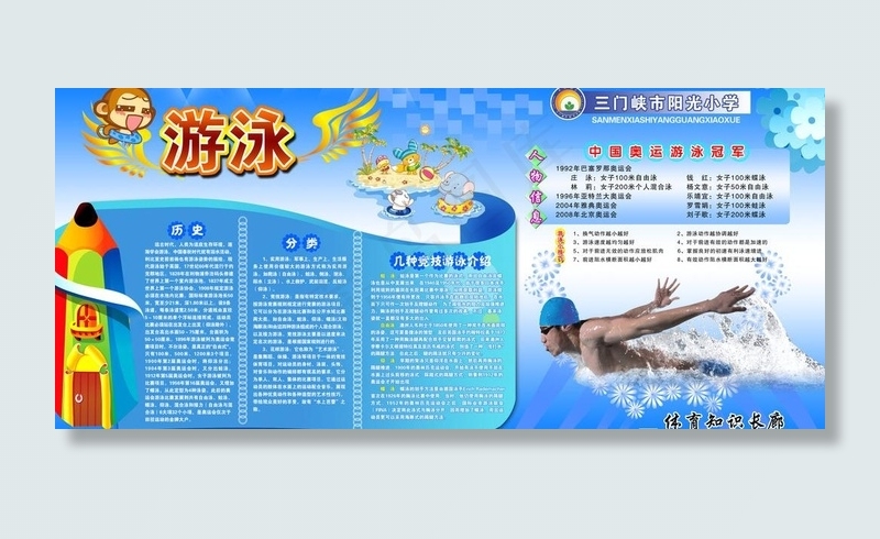 游泳图片(6803X3402(DPI:72))psd模版下载