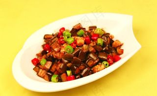 米椒茄子鸡图片