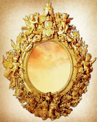 欧式古典镜子PSD素材