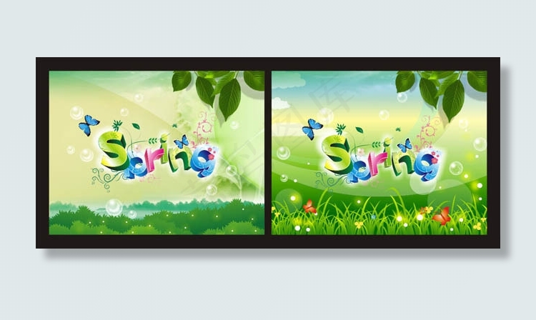 春天海报设计矢量素材