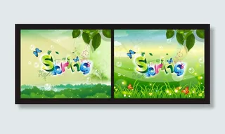 春天海报设计矢量素材