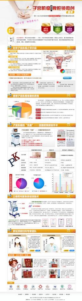 子宫肌瘤专题图片psd模版下载