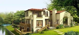 水岸森林自然花园别墅图片