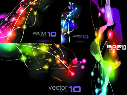 炫彩光斑背景矢量素材 炫彩光斑背景矢量素材