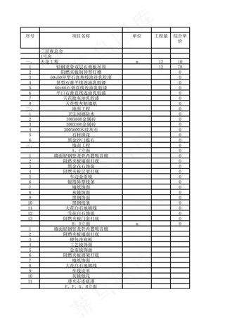 酒店报价单格式