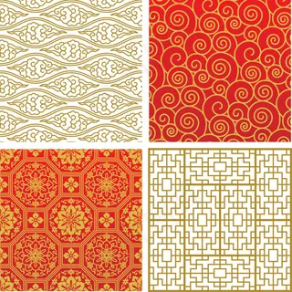 几款实用的中国风背景矢量素材