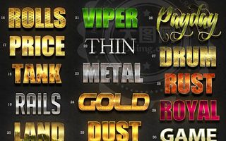 15款金属质感3D艺术字样式V2