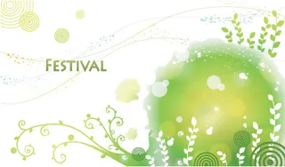 矢量素材潮流花纹清新背景