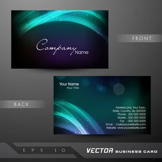 高档大气精致简洁名片设计模板